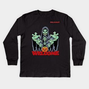 halloween is coming Kids Long Sleeve T-Shirt